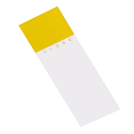 Globe Scientific Microscope Slides, Ground Edge, Safety Corner, Orange, 1440/cs, 1440PK 195610-O